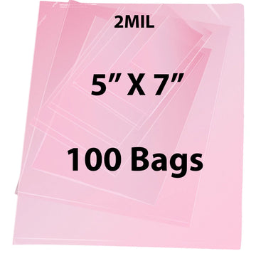 Pink Anti Static Bags 2 Mil 5" X 7" 100 Bags